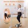 Steppers for Exercise, Stair Stepper with Resistance Bands, Mini Stepper with 330LBS Loading Capacity, Hydraulic Fitness Stepper with LCD Monitor, No