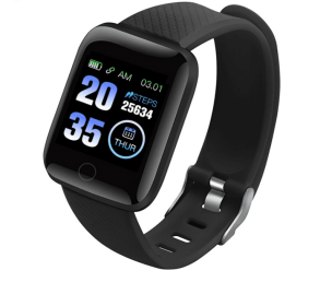Blood Pressure Monitoring Sports Bracelet (Color: black)